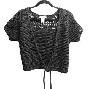 WHBM 🖤 black knit shrug